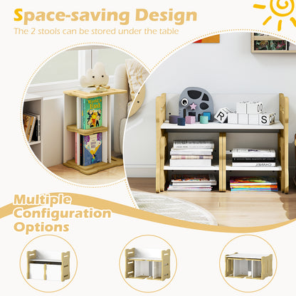 3-Piece Toddler Set, 2 Stools And Activity Table, Natural Kids Table & Chair Sets at Gallery Canada