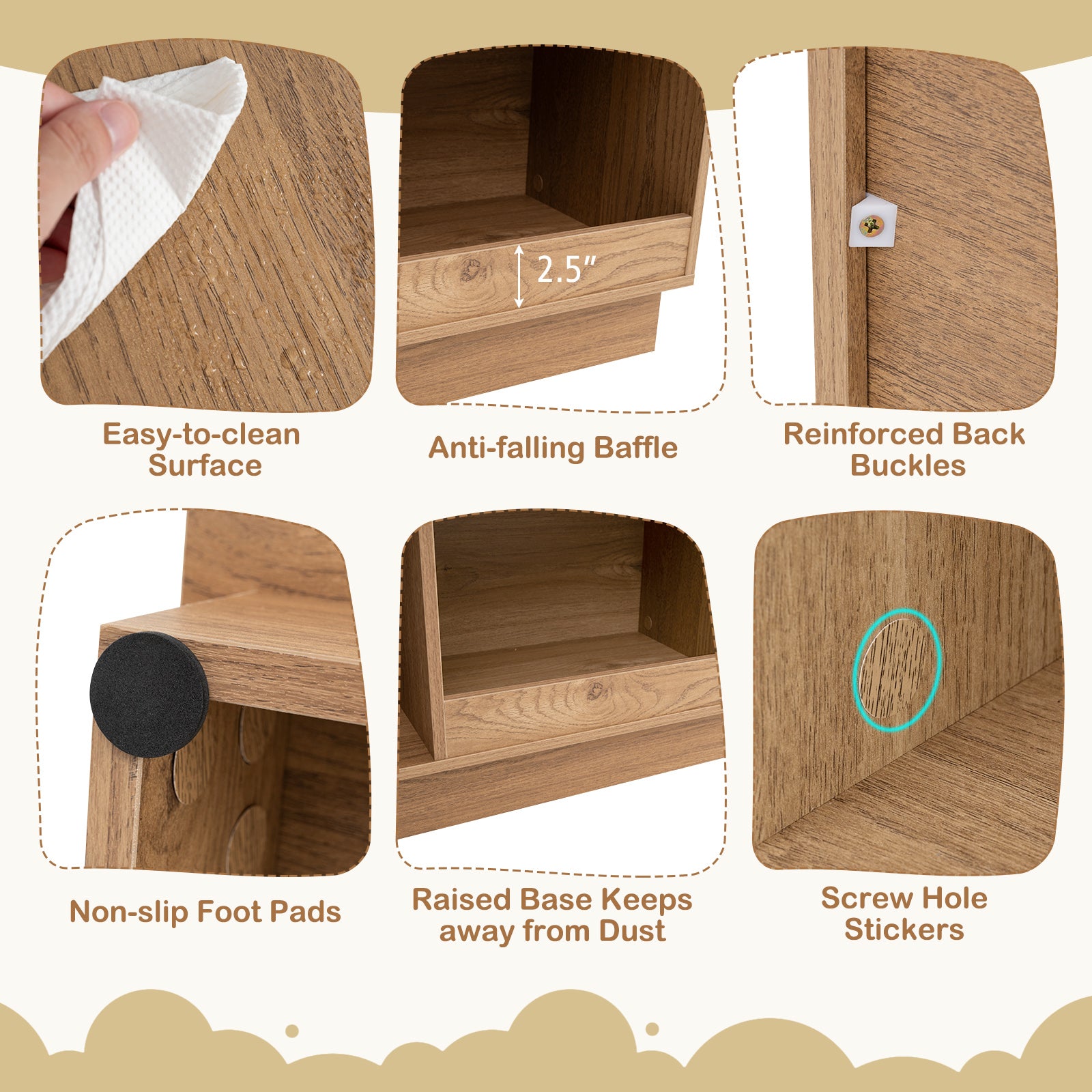 3-Tier House-Shaped Toy Storage Organizer, Natural Kids Storage at Gallery Canada