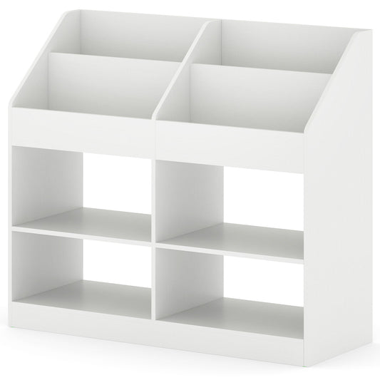 3-Tier Kids Bookshelf Toy Storage Organizer, White Kids Storage White at Gallery Canada