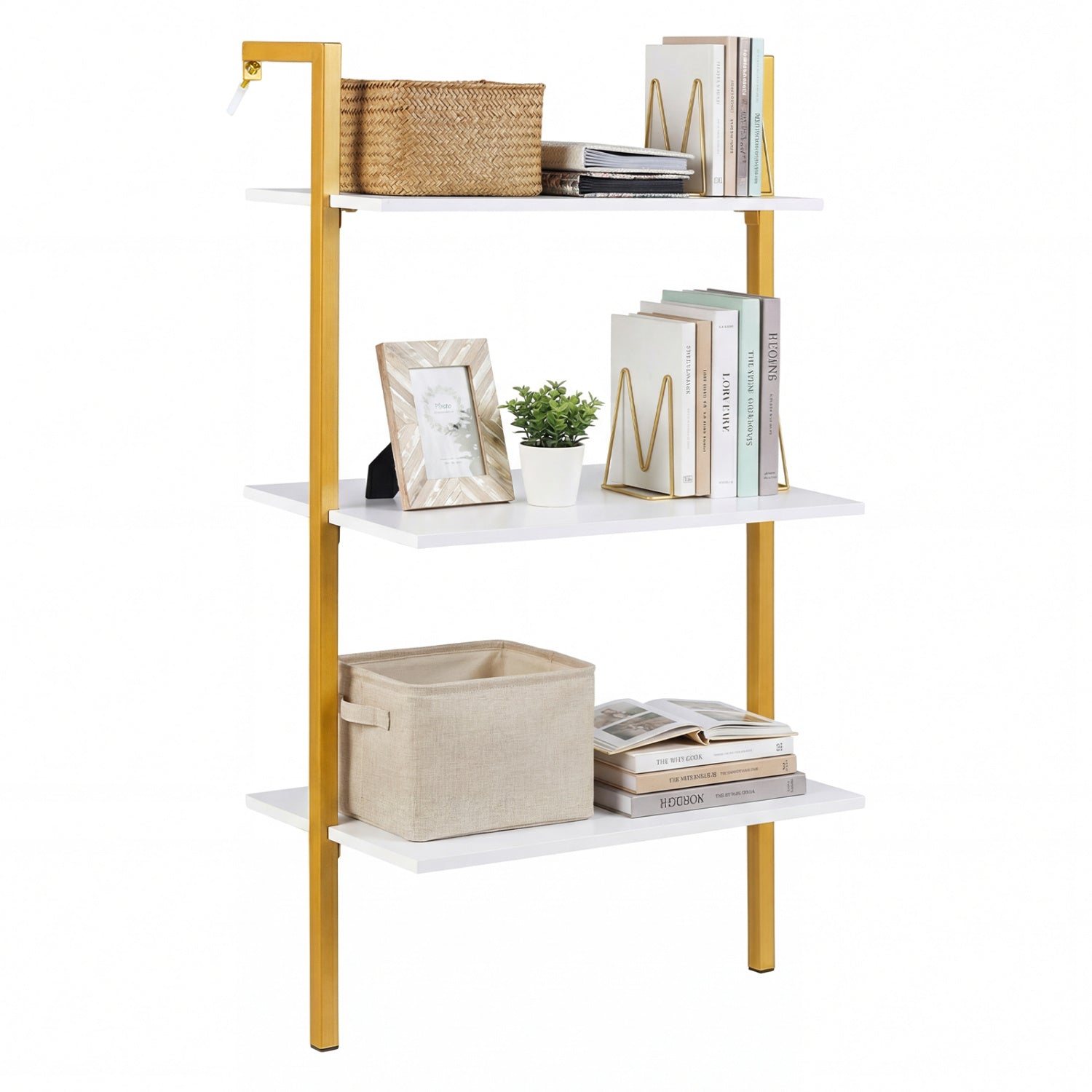 3-Tier Wall Mounted Wooden Floating Shelves Bookcases at Gallery Canada