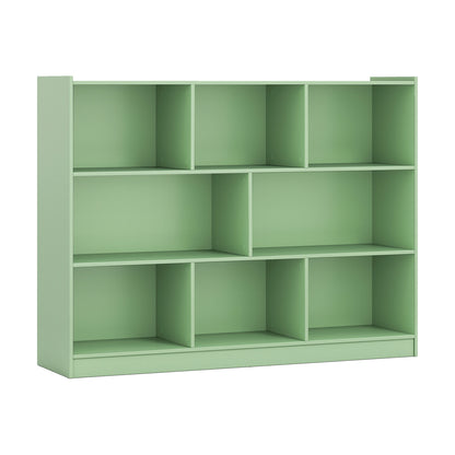 3-Tier Open Bookcase, 8-Cube Floor Shelves, Green Bookcases Green at Gallery Canada