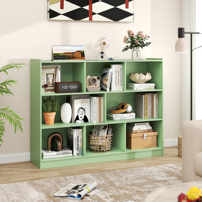 3-Tier Open Bookcase, 8-Cube Floor Shelves, Green Bookcases at Gallery Canada