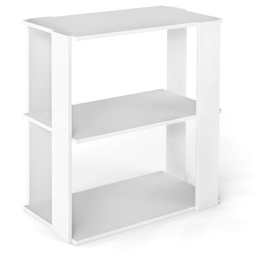 3-Tier Shoe Rack Modern Shoe Organizer with Stackable Design, White