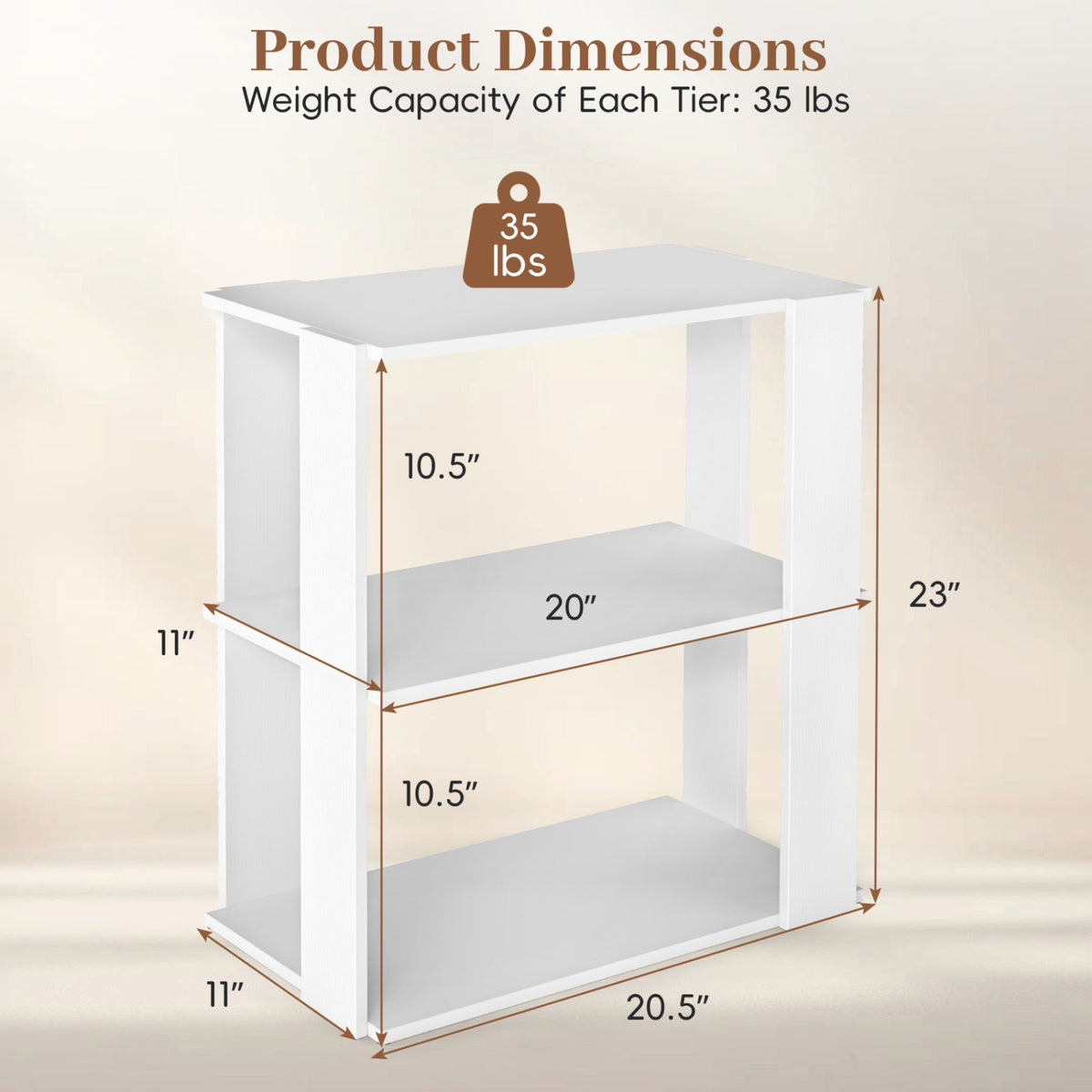 3-Tier Shoe Rack Modern Shoe Organizer with Stackable Design, White Shoe Racks & Storage Benches at Gallery Canada