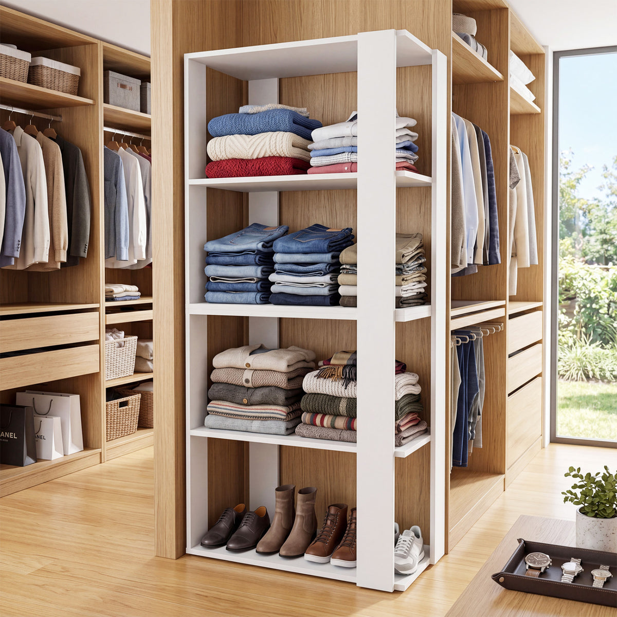 3-Tier Shoe Rack Modern Shoe Organizer with Stackable Design, White Shoe Racks & Storage Benches at Gallery Canada