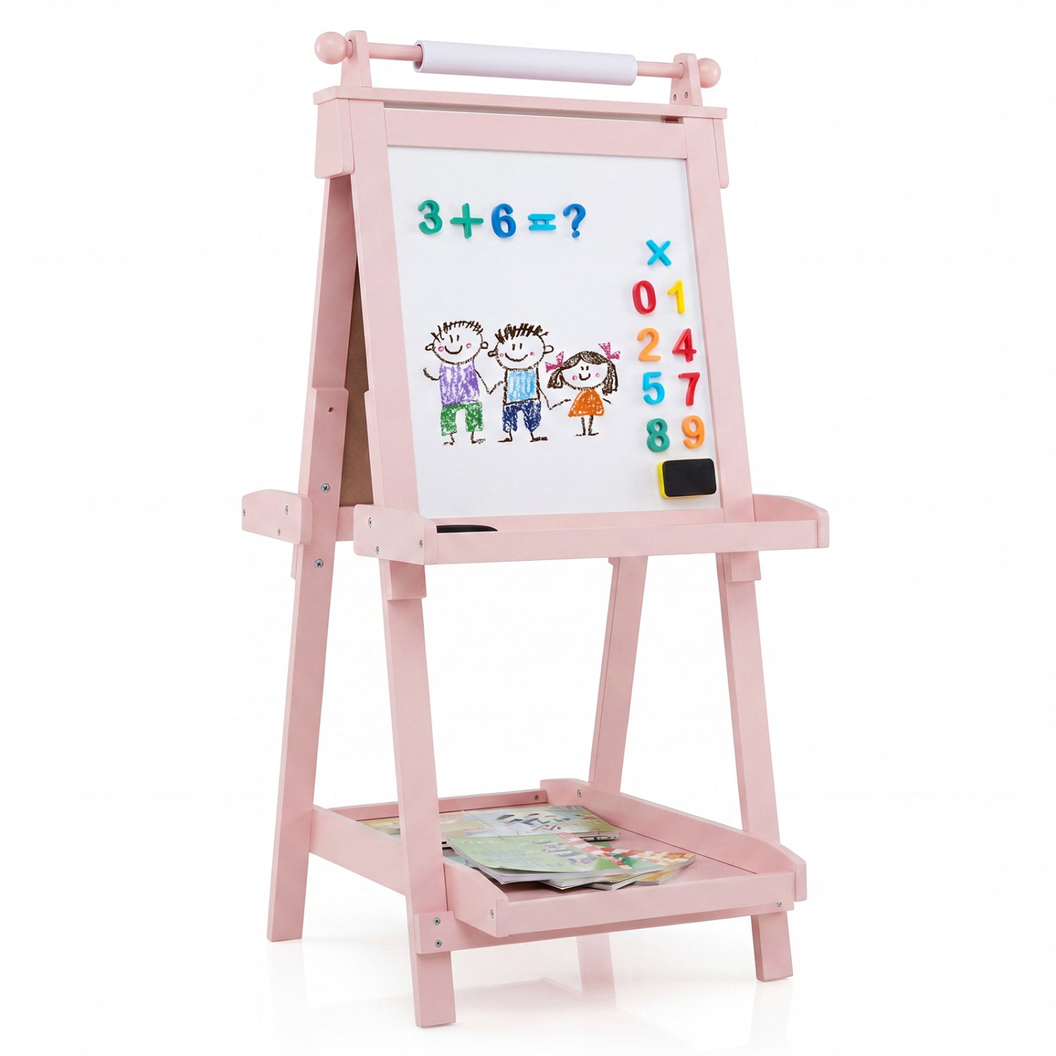 3-In-1 Double-Sided Art Easel, Pink Art Easels at Gallery Canada