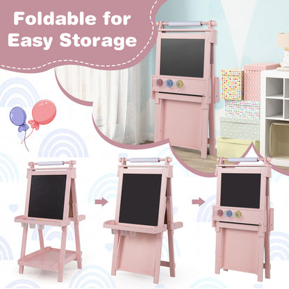 3-In-1 Double-Sided Art Easel, Pink Art Easels at Gallery Canada