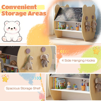 3-in-1 Kids Art Table and Chair with Storage and Reversible Whiteboard Chalkboard for Ages 3-10 Years Old, White Kids Table & Chair Sets at Gallery Canada