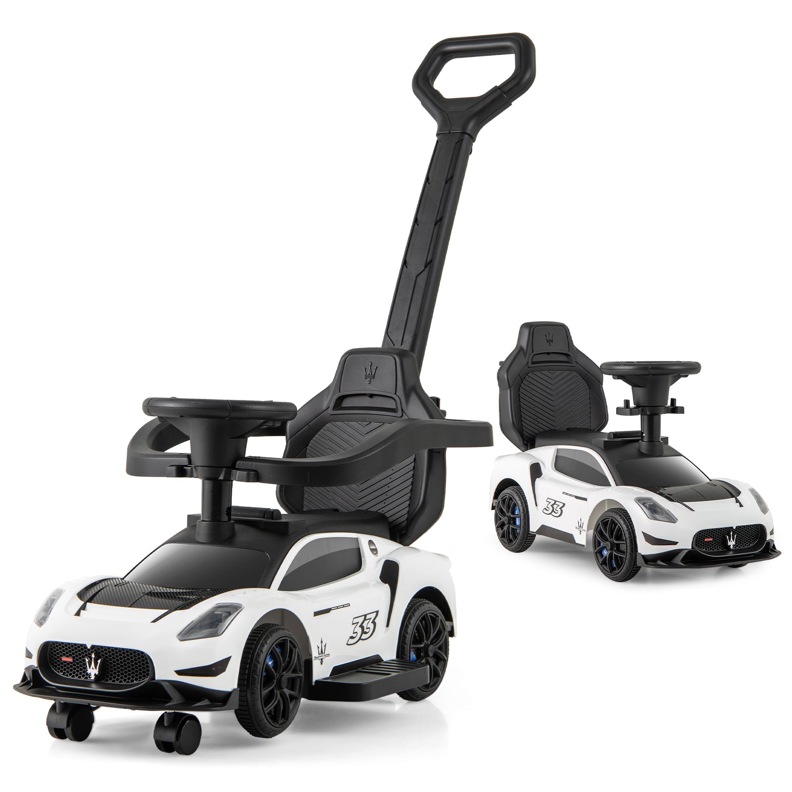 3-In-1 Ride On Push Car, White Push & Pedal Ride On Toys at Gallery Canada