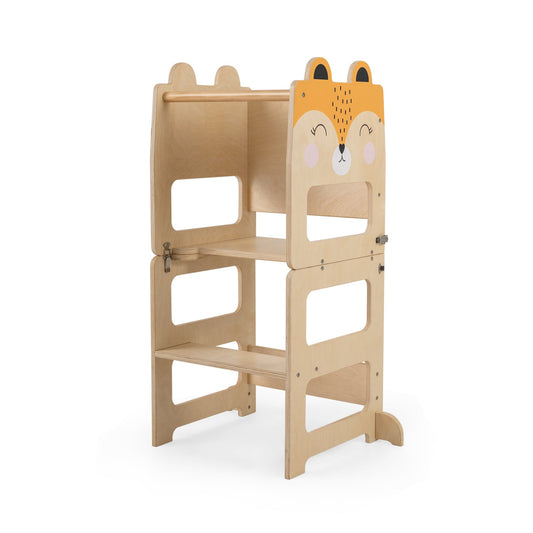 3-in-1 Wooden Kids Kitchen Step Stool, Orange Kids Chairs & Seating Orange at Gallery Canada