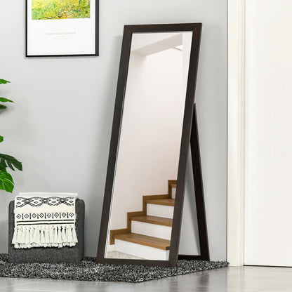 58" x 20" Full Length Mirror, Floor Standing, Rectangular, Brown Full Length Mirrors at Gallery Canada