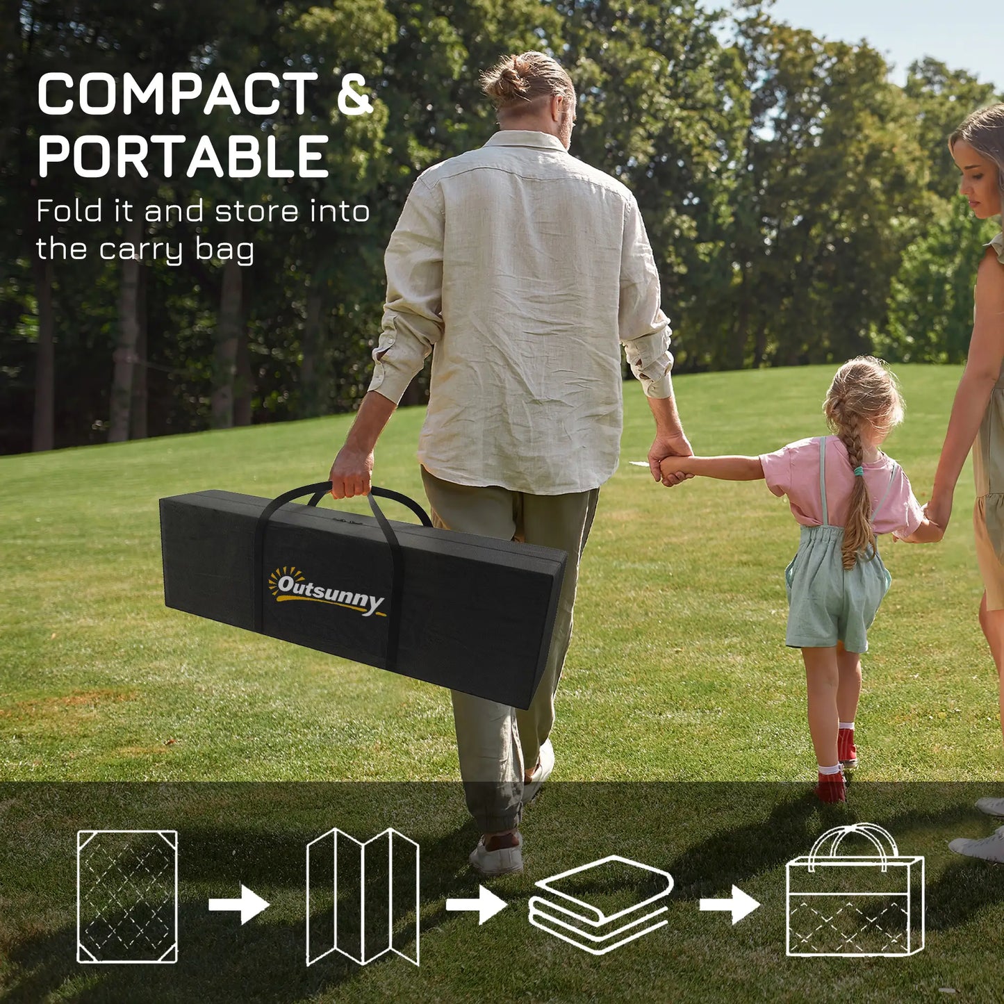 Portable Outdoor Rug, 9' x 12', Waterproof, Reversible, Black and Grey Outdoor Reversible Rugs at Gallery Canada
