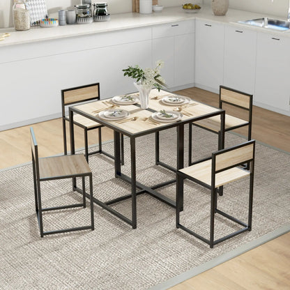 Industrial Dining Table Set for 2, Kitchen Table with Chairs Bar Sets at Gallery Canada