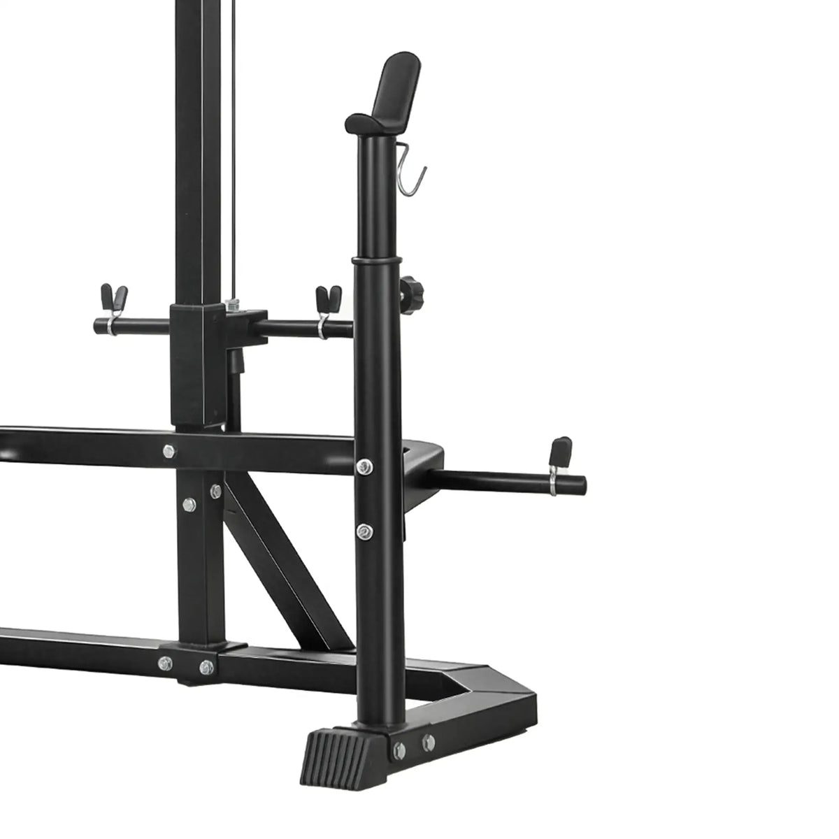 Cable Machine, Multi-Function Bench Press Rack, Lat-Pull Down System, Black Power Towers at Gallery Canada