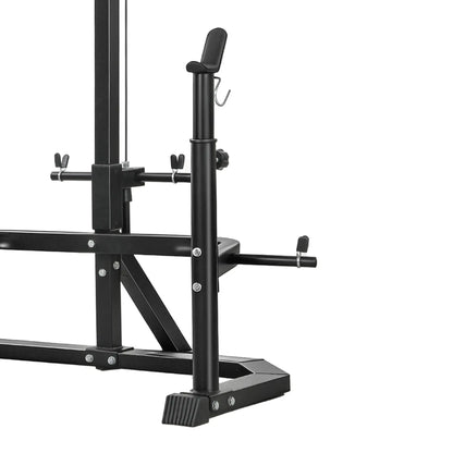 Cable Machine, Multi-Function Bench Press Rack, Lat-Pull Down System, Black Power Towers at Gallery Canada
