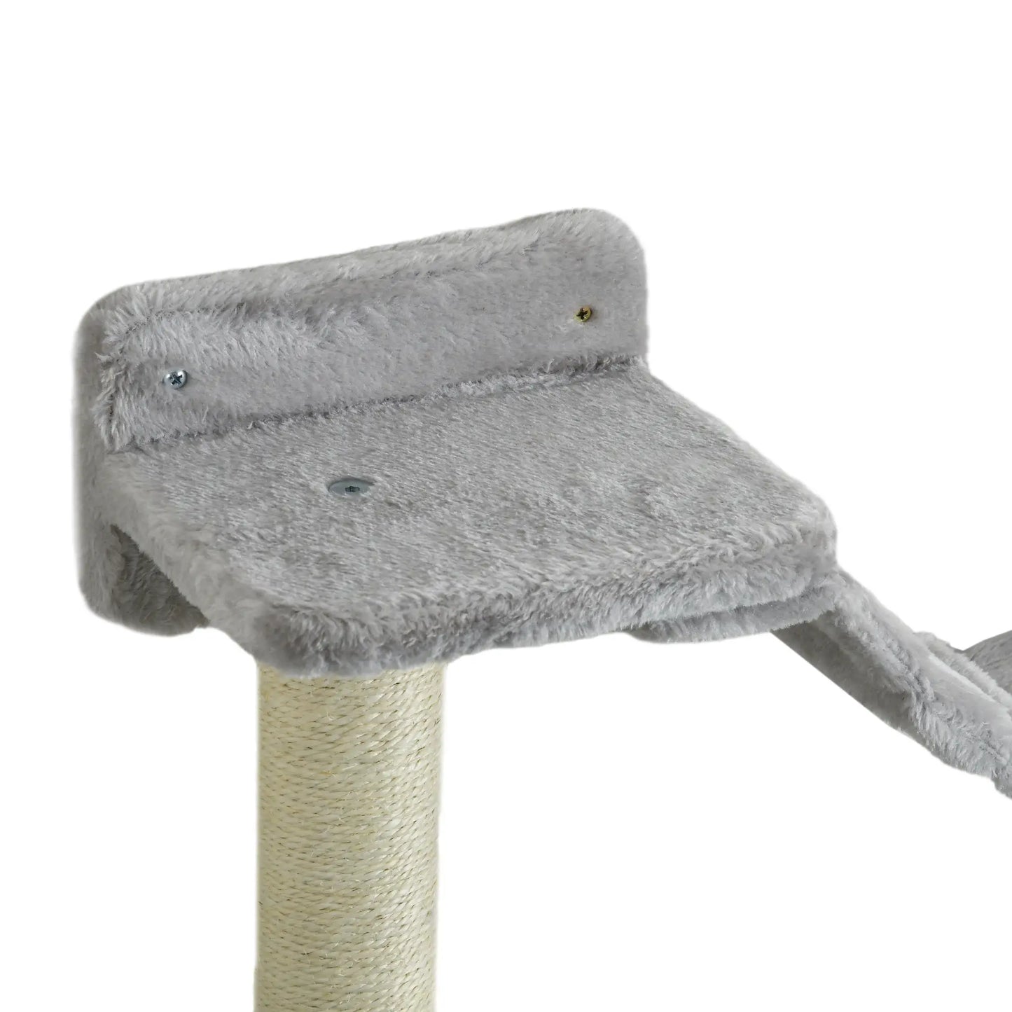 4PCs Cat Wall Shelves, Hammock, Scratching Post, Ladder, Grey Cat Climbing Wall at Gallery Canada
