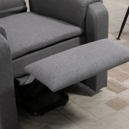 Power Lift Chair Recliner with Footrest, Remote, Side Pockets, Grey Electric Power Lift Chairs at Gallery Canada