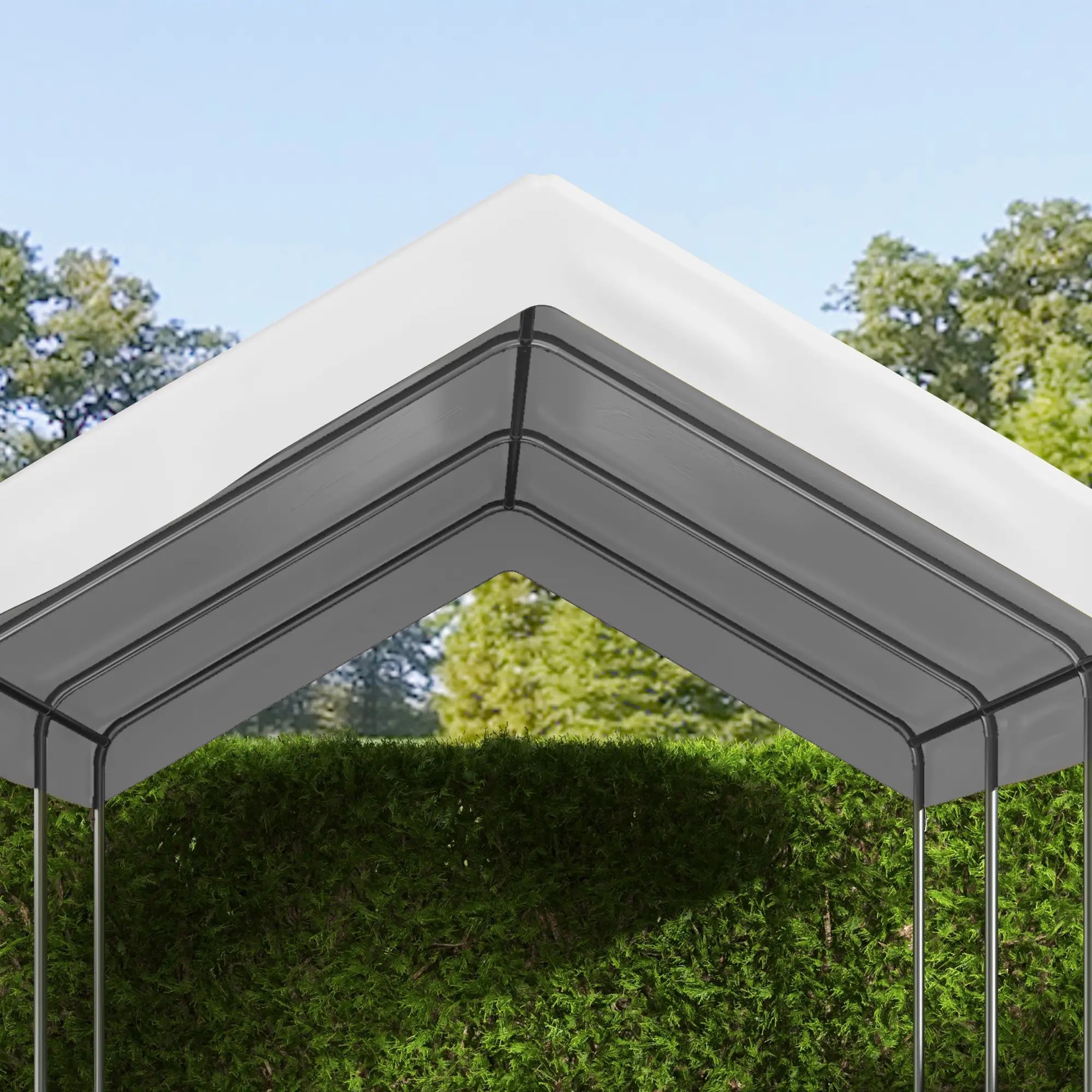 Carport Replacement Canopy 10x20ft, White Gazebo Canopy Replacement at Gallery Canada