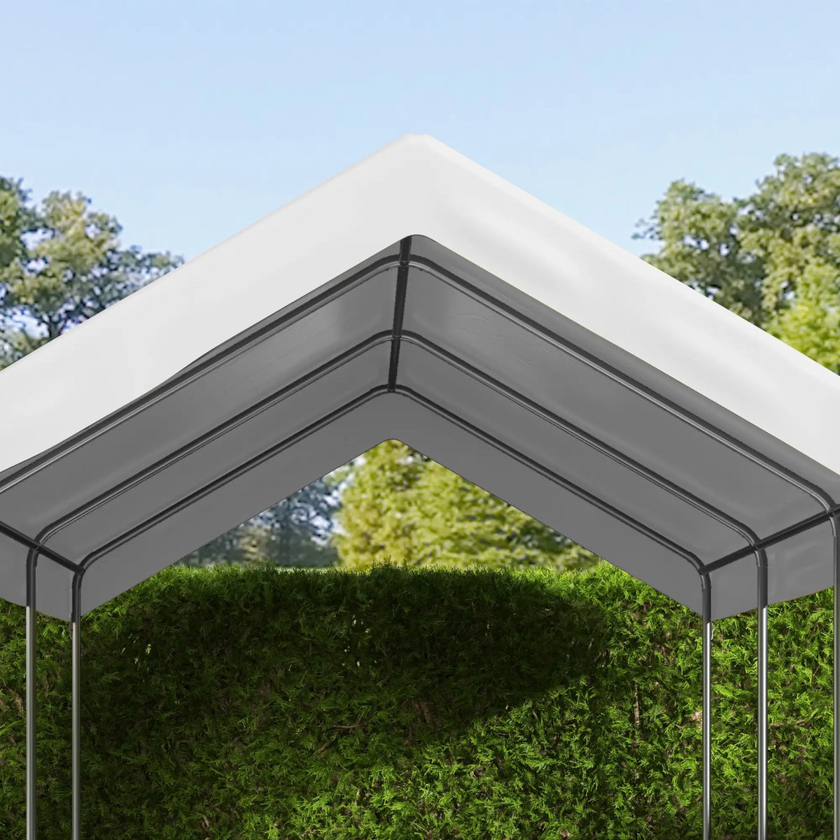 Carport Replacement Canopy 10x20ft, White Gazebo Canopy Replacement at Gallery Canada
