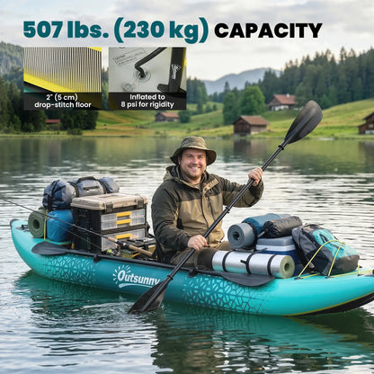 Inflatable Paddle Board, 12'6"x37", 506lbs, Yellow and Grey Water Sports & Boating Supplies at Gallery Canada