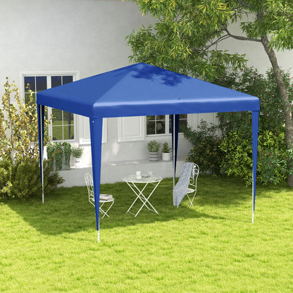 9' x 9' Portable Canopy Tent, Outdoor Gazebo, Dressed Legs, Blue Canopy Tents at Gallery Canada