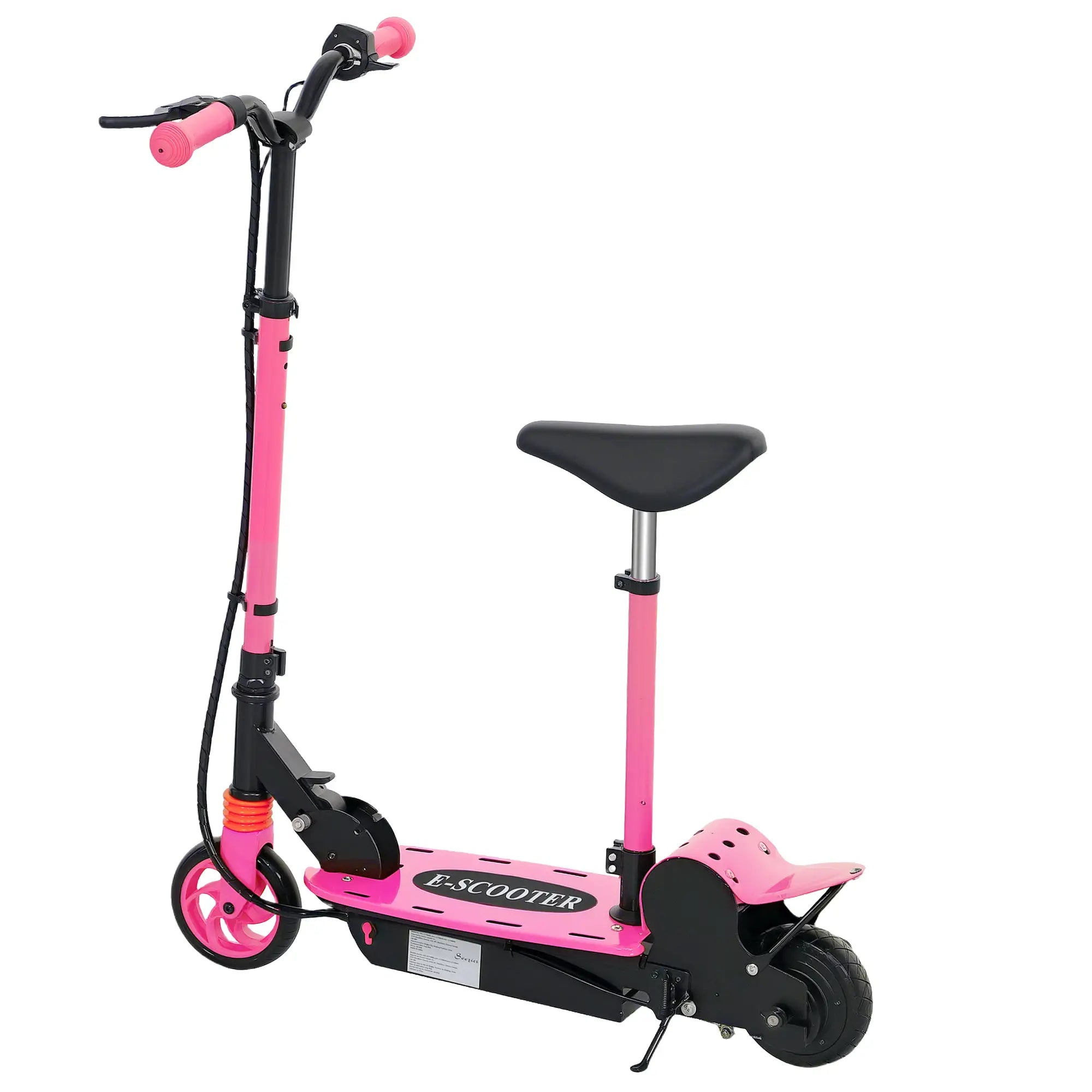 Foldable Electric Scooter for Kids, Seat, 2 Heights, 6km Range, 12km/h, Pink Scooters Pink at Gallery Canada