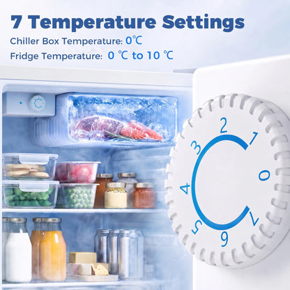 2.6 Cu Ft Mini Fridge, Compact Refrigerator, White Small Kitchen Appliances at Gallery Canada