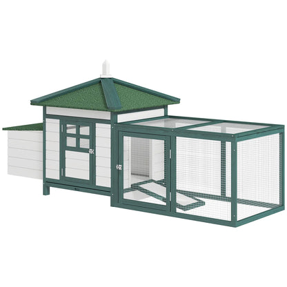 77 Chicken Coop, Rabbit Hutch, Poultry Cage, Outdoor, Green Chicken Coops Green at Gallery Canada