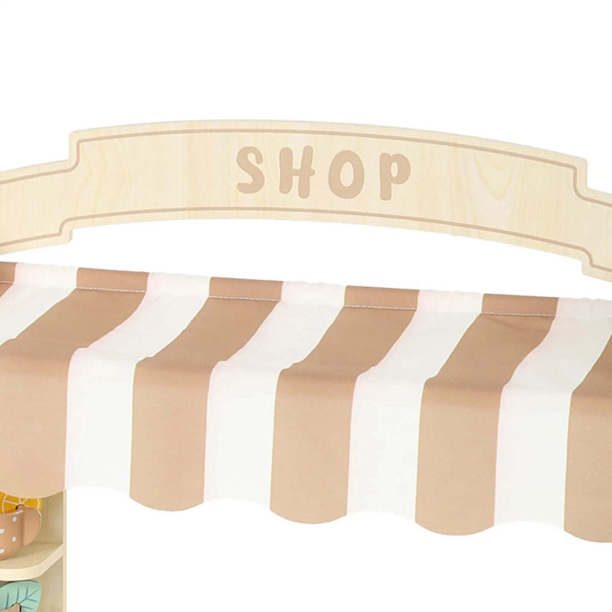 Wooden Grocery Store Playset, 61 Accessories, Play Food, Cash Register Toy Playsets at Gallery Canada