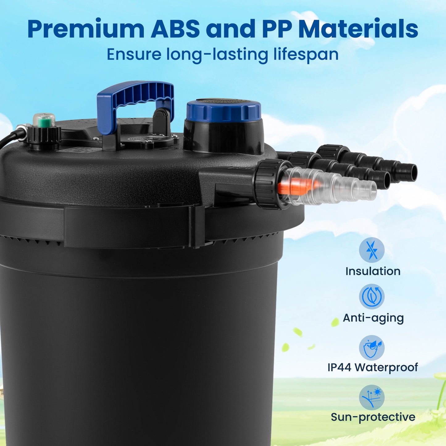 4000 Gallon Pond Pressure Bio Filter With 13W UV Light Watering & Irrigation at Gallery Canada