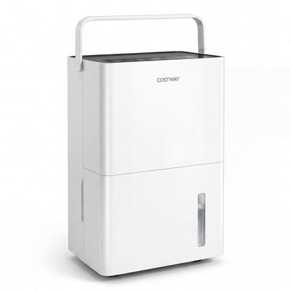 4000 Sq.Ft 80 Pint Compressor Dehumidifier with Drain HoseSmart Humidity Control and Child Lock, White Dehumidifiers at Gallery Canada