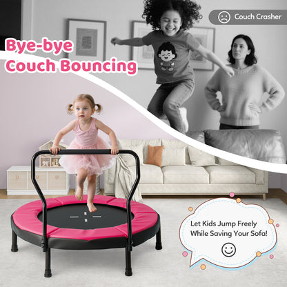 40 Inch Trampoline For Kids, Indoor Outdoor Fitness, Pink Trampolines at Gallery Canada