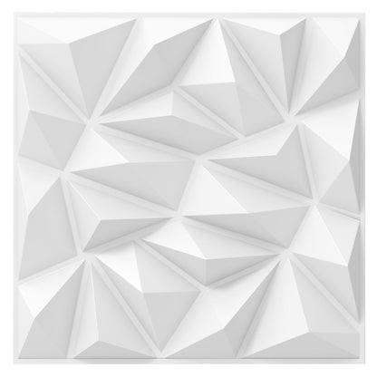 40-Pack 3D Wall Panels, Decorative Diamond Patterns, White Decorative Accessories at Gallery Canada