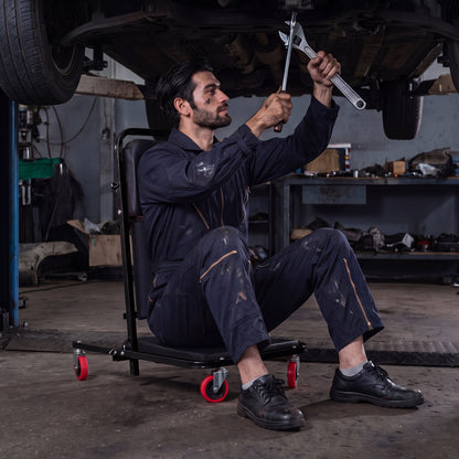 41" Foldable Mechanic Creeper, 450 LBS Capacity, Black Garages at Gallery Canada