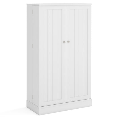 41 Inch Pantry Cabinet, Kitchen Storage Cabinet With Doors And Shelves, White Sideboards Cabinets & Buffets White at Gallery Canada