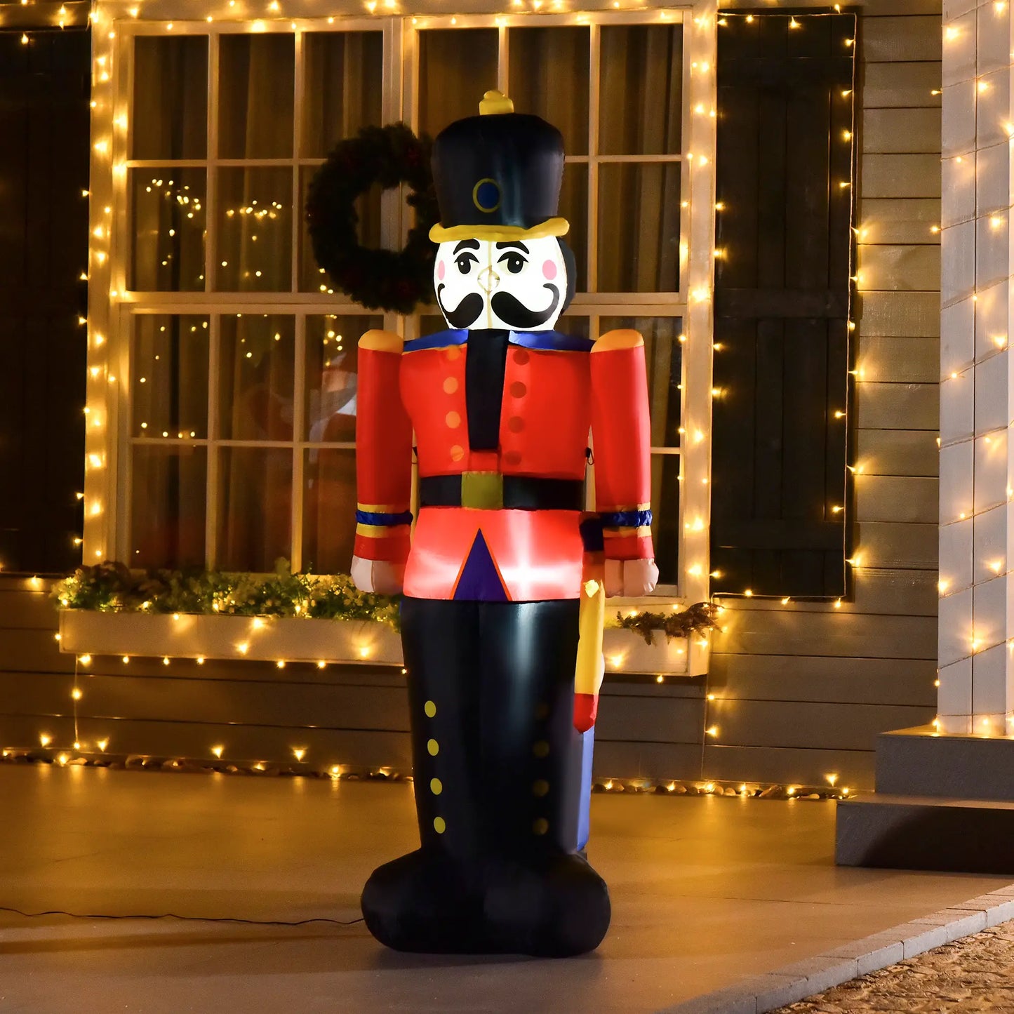 6 Ft Tall Nutcracker Toy Soldier, Lighted Inflatable Christmas Decoration Christmas Inflatables at Gallery Canada