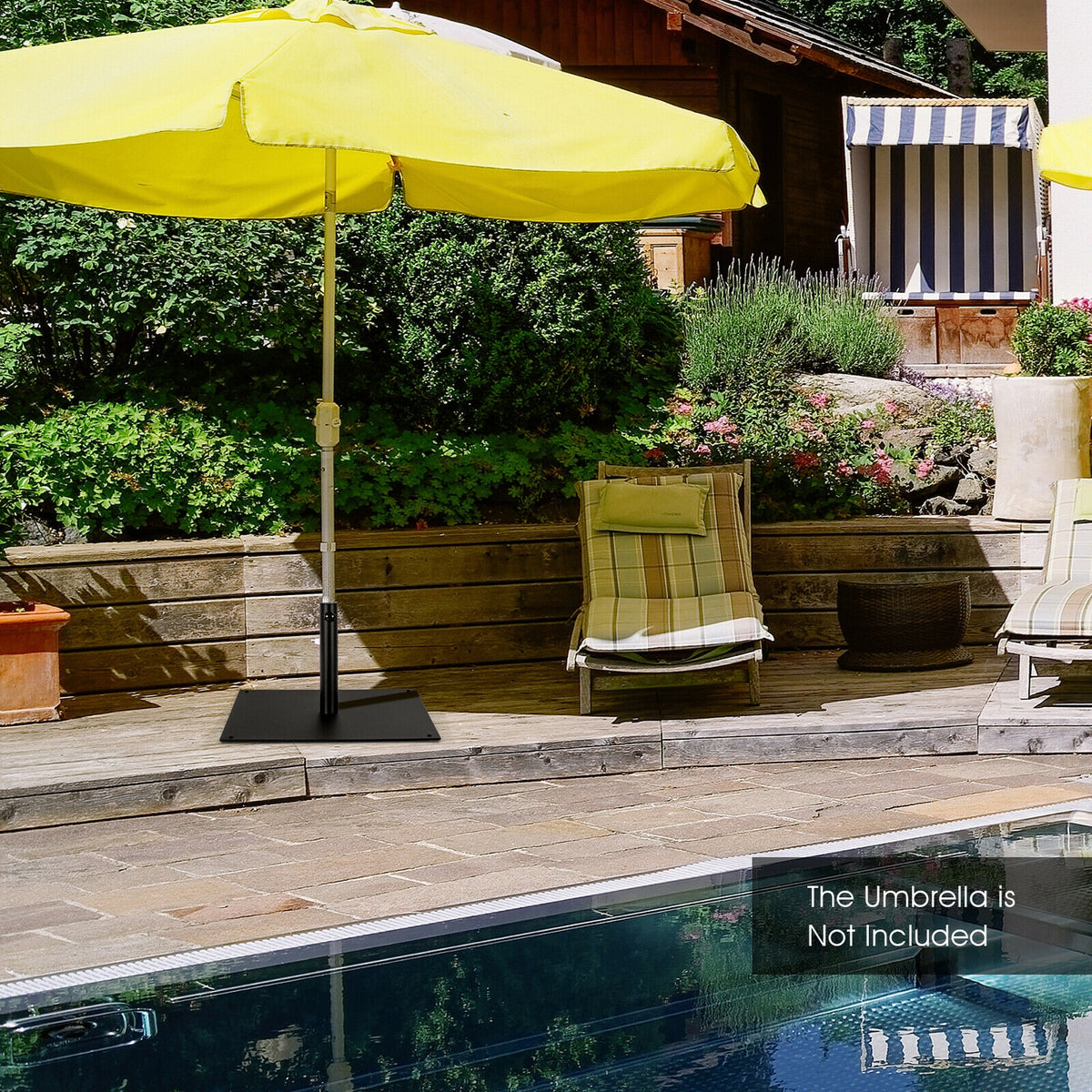 42 Lbs Weighted 25 Inch Square Patio Umbrella Base Outdoor Umbrella Bases at Gallery Canada