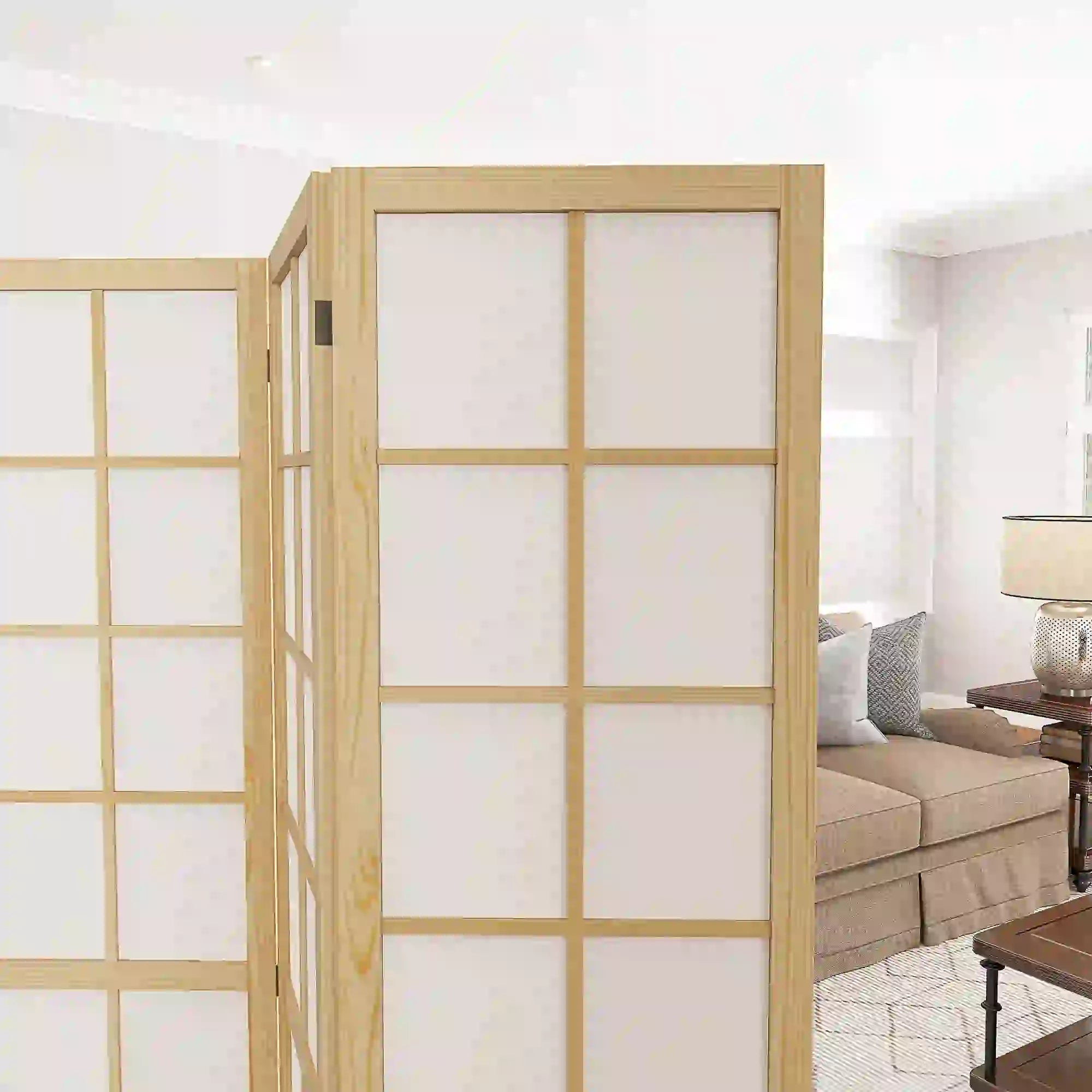 4 Panel Room Divider, 5.6 ft, Folding Partition for Home, Office, Bedroom Room Dividers at Gallery Canada