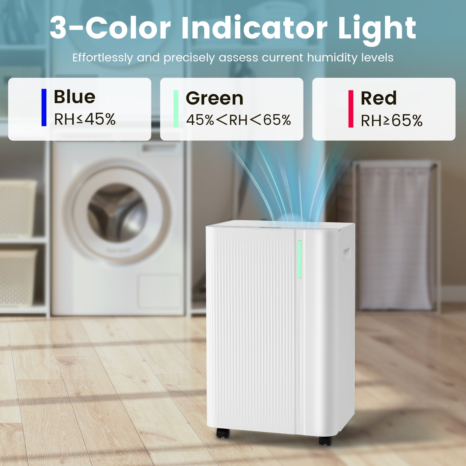 4500 Sq.Ft 54 Pints Dehumidifier, With Drain Hose, White Dehumidifiers at Gallery Canada