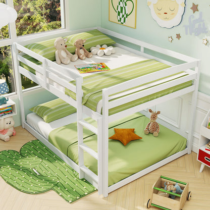 Full Over Full Bunk Bed, Low To Ground, White Bunk Bed Frame at Gallery Canada