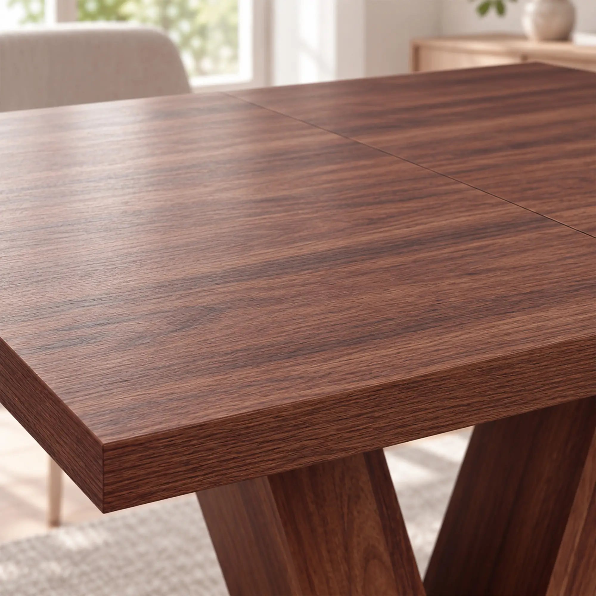 Modern Kitchen Dining Table For 4 People, Walnut Dining Tables at Gallery Canada