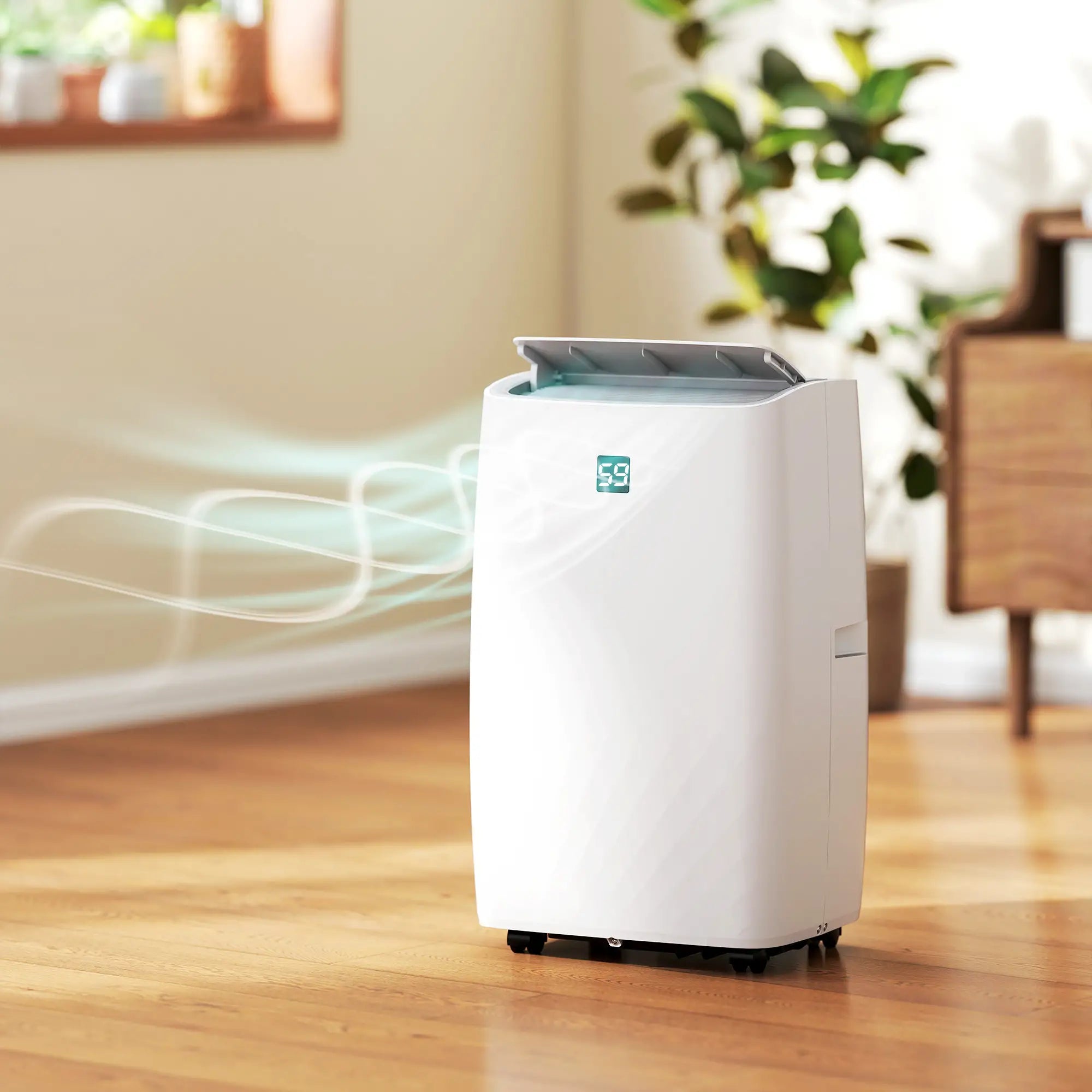 14000 BTU Portable Air Conditioner, Dehumidifier, Fan, 700 Sq. Ft, Cool Air Conditioner White at Gallery Canada