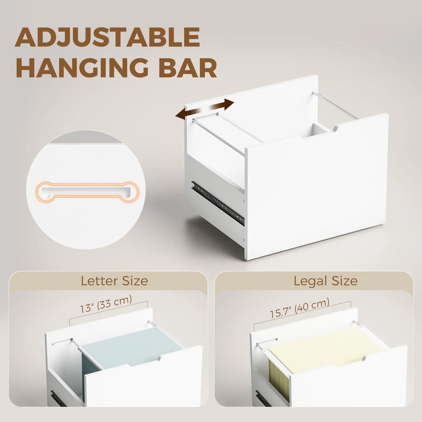 Mobile Printer Stand With 5 Drawers, White Office Cabinets & Cupboards at Gallery Canada