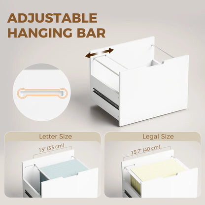 Mobile Printer Stand With 5 Drawers, White Office Cabinets & Cupboards at Gallery Canada