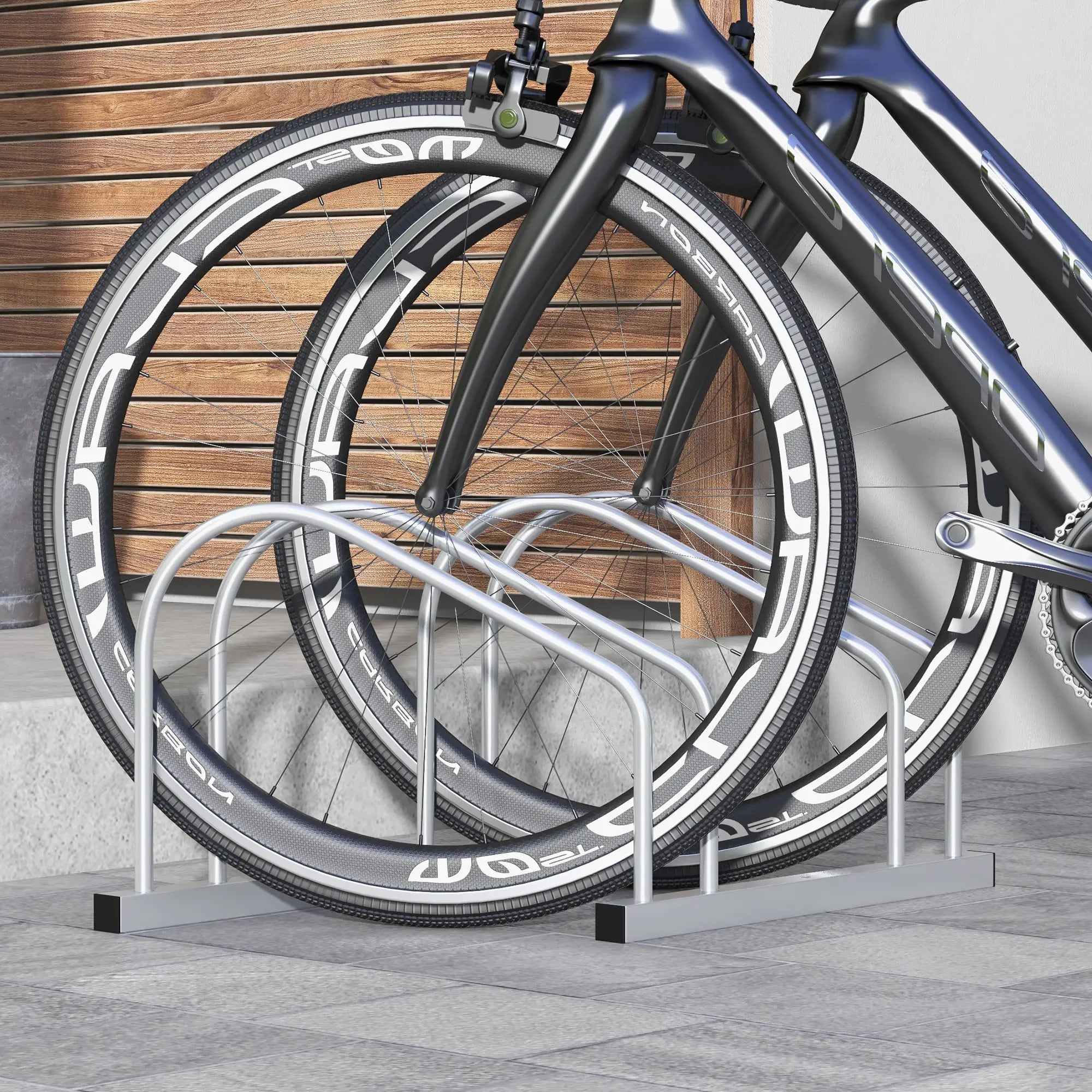 Adjustable 2-Bike Rack, Steel Stand, Garage Organizer, Silver Bike Parking Stands at Gallery Canada