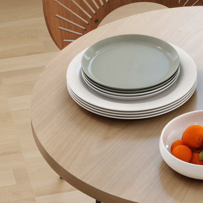 29" Round Dining Table, Steel Legs, Brown Bar Tables & Dining Tables at Gallery Canada