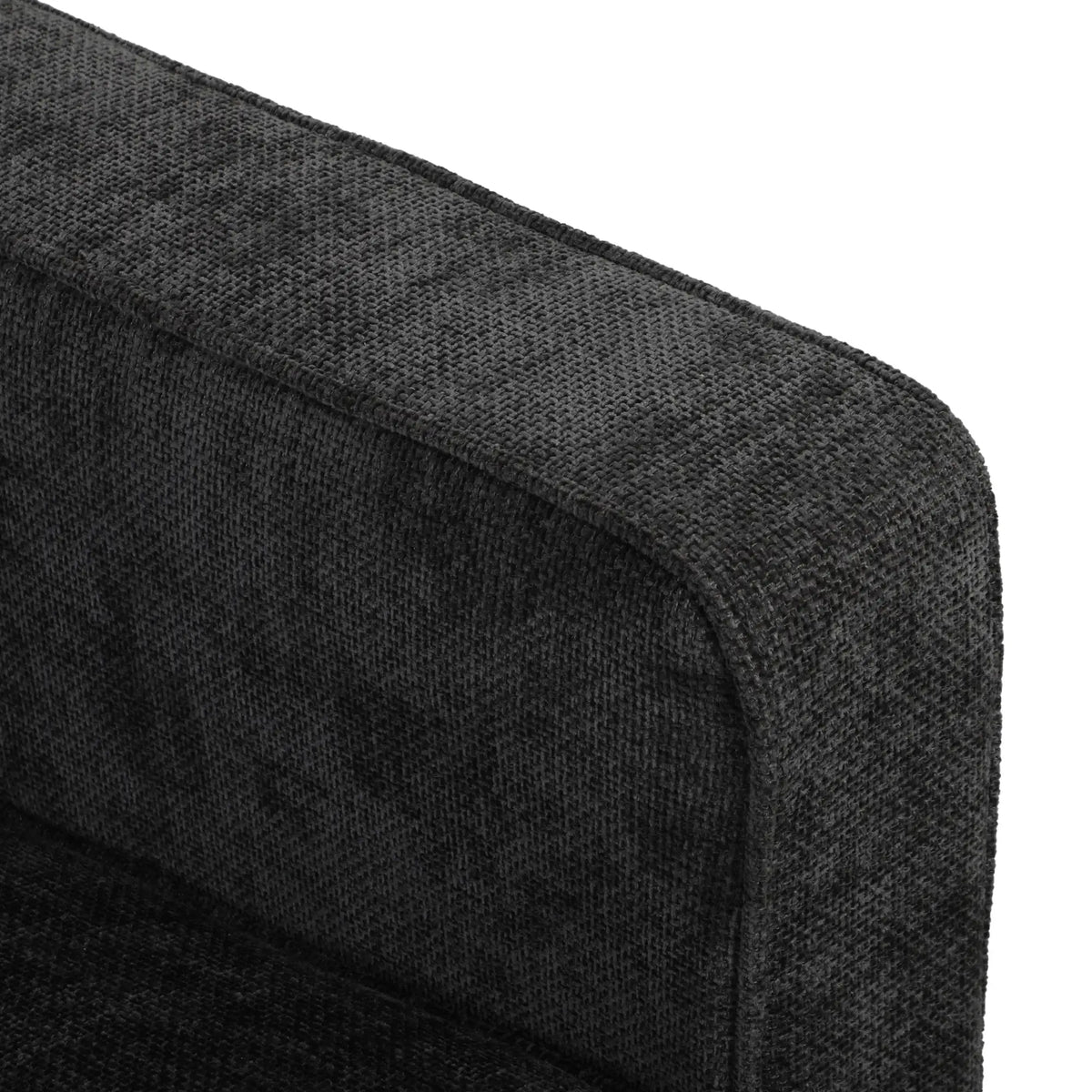 3 Seater Sofa Upholstered with Padded Cushion Modern Button Tufted Couch with Wood Legs, Dark Grey 3-Seater Sofas at Gallery Canada