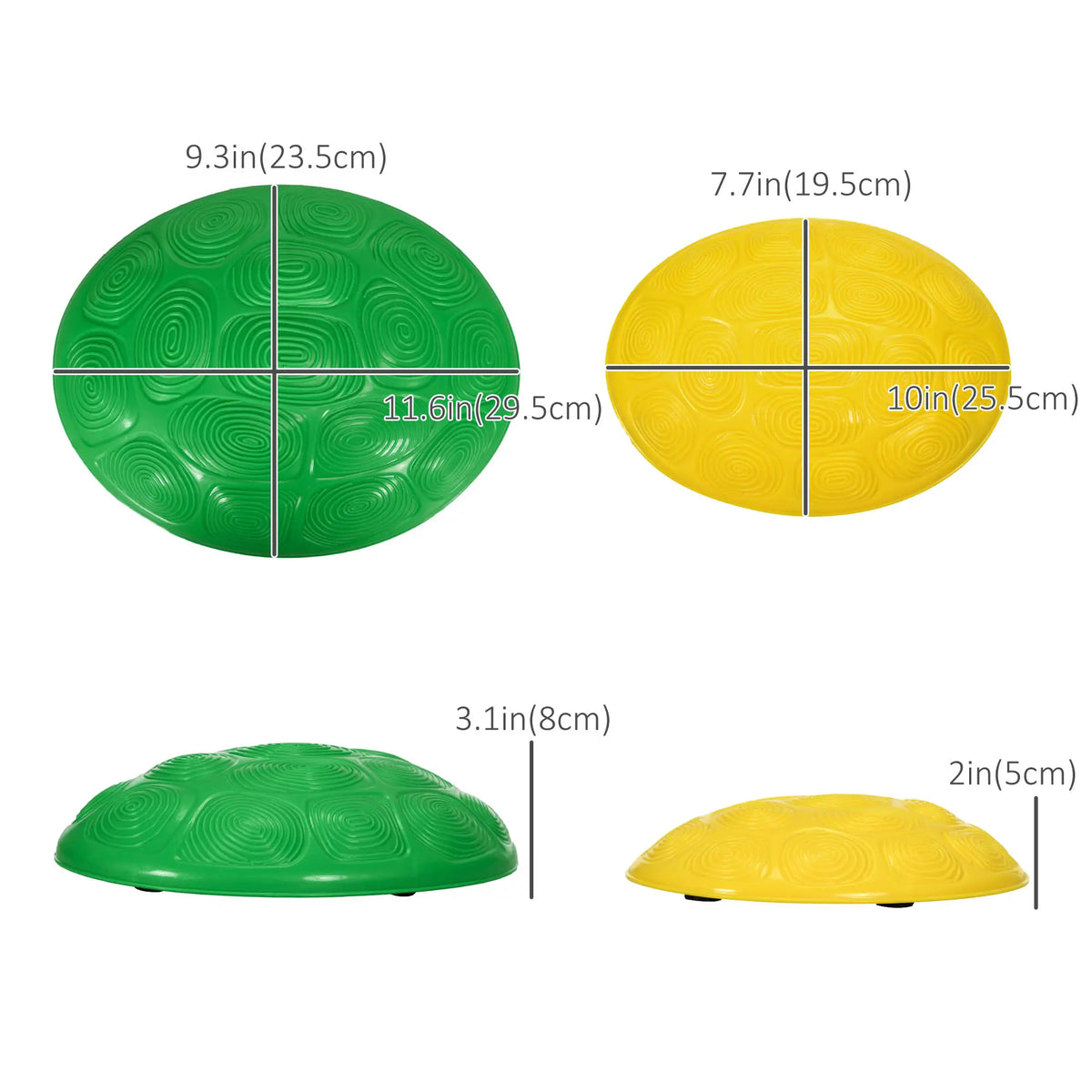 12 PCs Balance Stepping Stones, Turtle Shell Design, Anti-Slip Mat, Ages 3-8 Years, Stackable Gym Sets & Swings at Gallery Canada