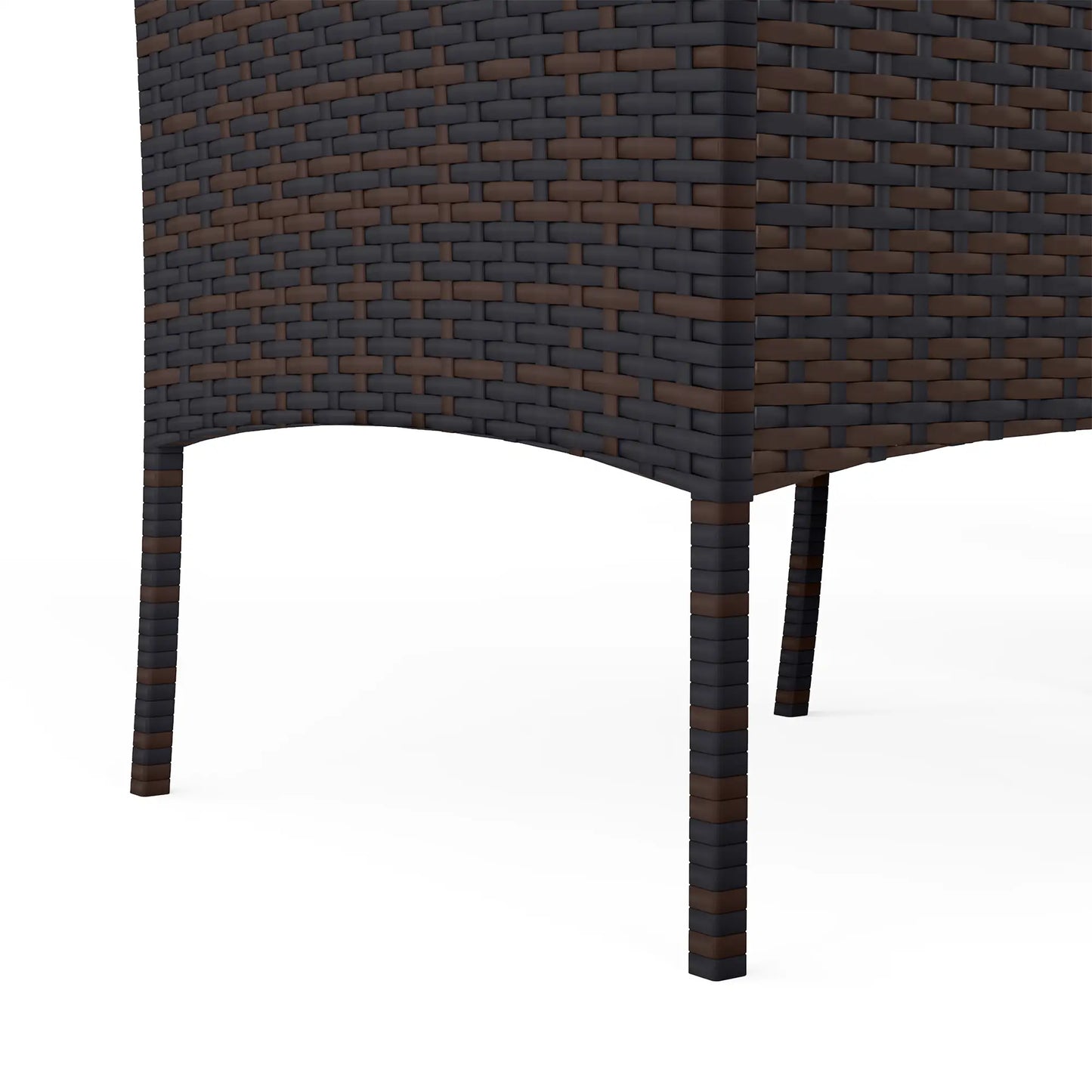 3-Piece Wicker Bistro Set, 2-Tier Glass Top Table, Beige Bistro Sets at Gallery Canada