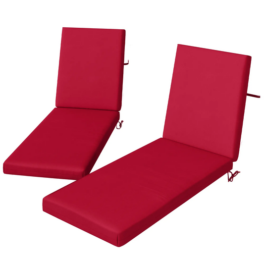 Patio Chair Cushion Set, 2-Piece, With Ties, Wine Red Patio Chair Cushions Wine Red at Gallery Canada